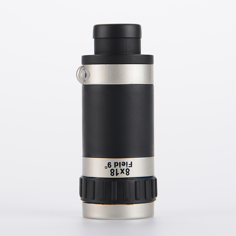 Telescop monocular portabil 8x18 pentru telefon HD Zoom Telescop mobil Telescop Lentila optică cu clemă pentru telefon