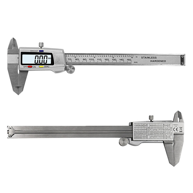 Matavimo įrankis nerūdijančio plieno skaitmeninis suportas 6 "150 mm Messschieber paquimetro matavimo priemonė Vernier Calipers