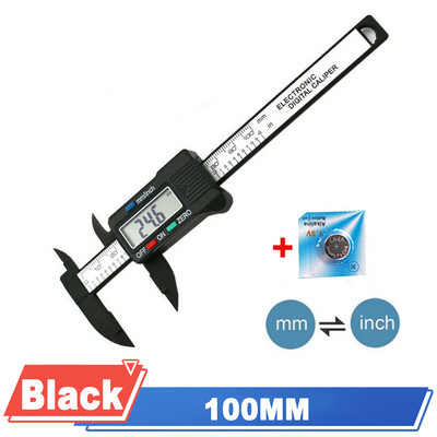 150/100 mm elektroninis skaitmeninis slankmatis 6 colių Vernier apkabos matuoklis mikrometro matavimo įrankis Pachometro skaitmeninė liniuotė su baterija