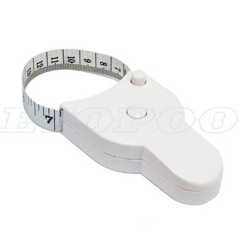 Самозатягаща се рулетка за измерване на тялото 150 см/60 инча Точна рулетка за измерване на тялото на фитнес дебеломер