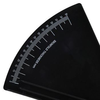 0-80 мм тестер за измерване на телесни мазнини, анализатор, себум, дебеломер, скоба, линийка, инструмент за тестване на кожна гънка, измервателна лента