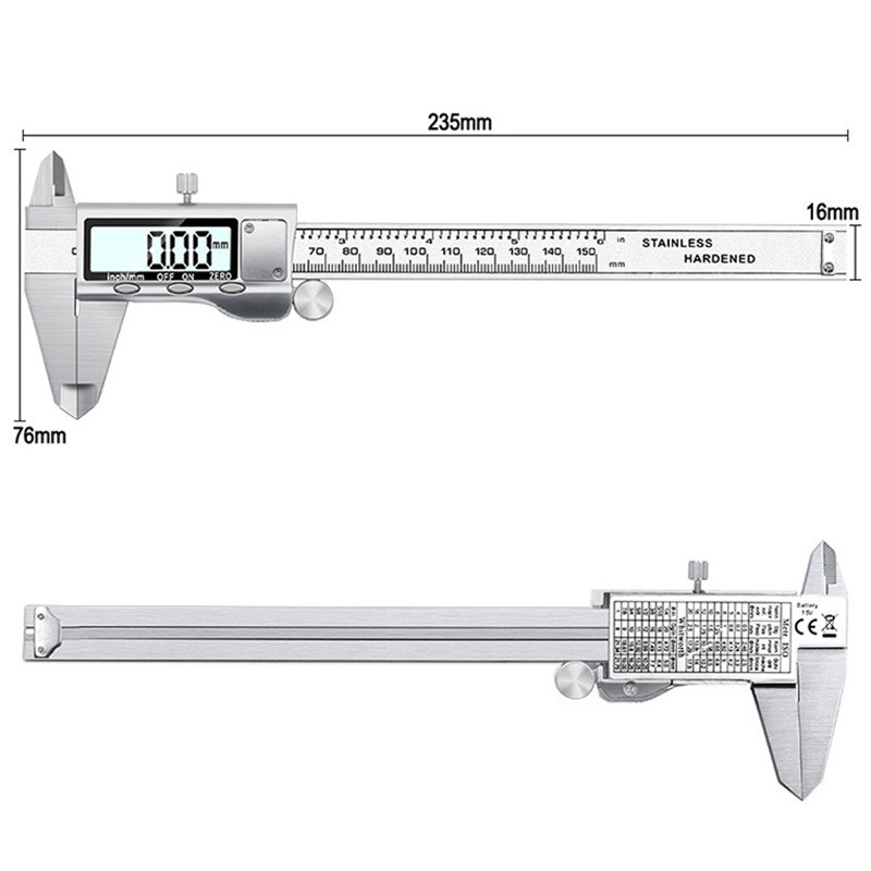 JIGONG 0-150mm/6" metallkorpusega Digital CALIPER VERNIER nihikuga GAUGE MIKROMEET
