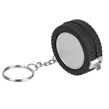 DIYWORK Мини прибираща се лента рулетка сантиметър/крака 1 м форма на гума ключодържател линийка инструмент за шиене за пътуване къмпинг