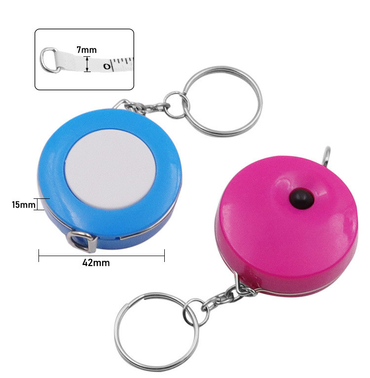 1,5 M kehamõõdulint Automaatne teleskoopmõõdulindi mõõdukile meetrilise sentimeetri lindi õmblemiseks, hall