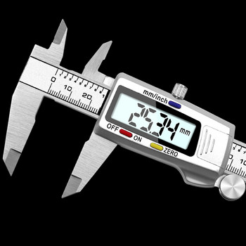 6-инчов 150 мм цифров дебеломер от неръждаема стомана Електронен цифров нониус дебеломер Метален микрометър Измервателен инструмент CALIPER