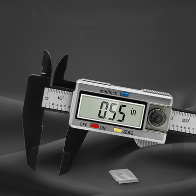 Etrier digital electronic de 150 mm Cadran din fibră de carbon Caliper Vernier Pahometru Micrometru digital Instrumente de măsurare