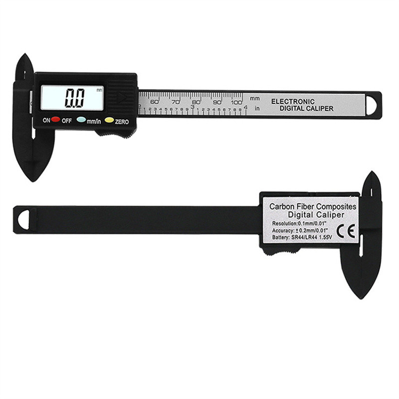 Caliper Vernier Digital 0-100mm Caliper Vernier Digital LCD Riglă Instrumente de măsurare pentru prelucrarea lemnului Calibre Calibru Vernier