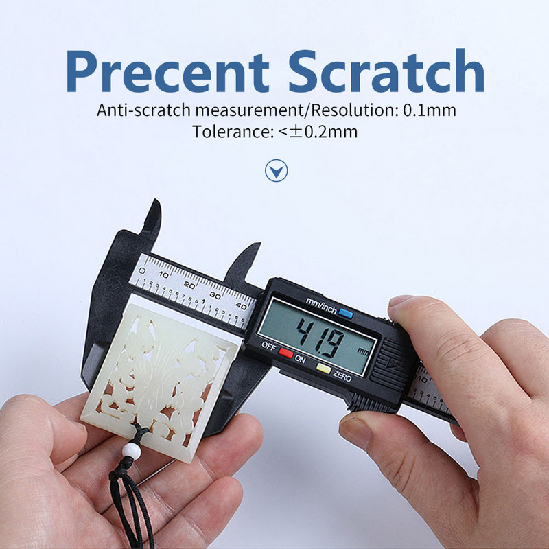150 mm 100 mm elektrooniline digitaalne nihik süsinikkiust sihverplaadiga Vernier nihiku mõõturi mikromeetri mõõteriist digitaalne joonlaud