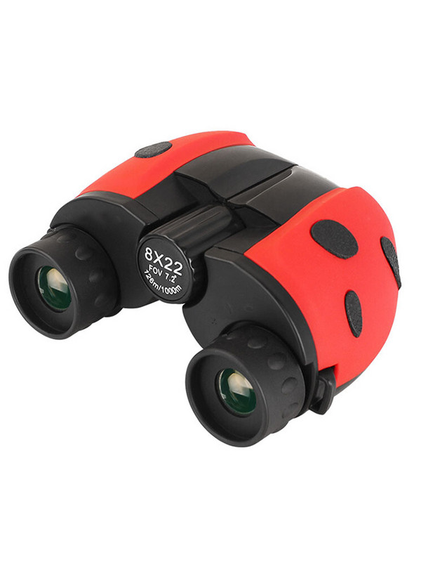 Binoclu HD de calitate 8X22 Telescop pentru copii pentru copii Telescop compact cu material optic complet pentru vânătoare Joc de camping Jucărie Cadou