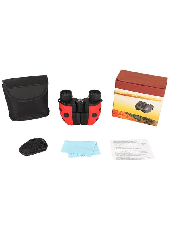 Binoclu HD de calitate 8X22 Telescop pentru copii pentru copii Telescop compact cu material optic complet pentru vânătoare Joc de camping Jucărie Cadou