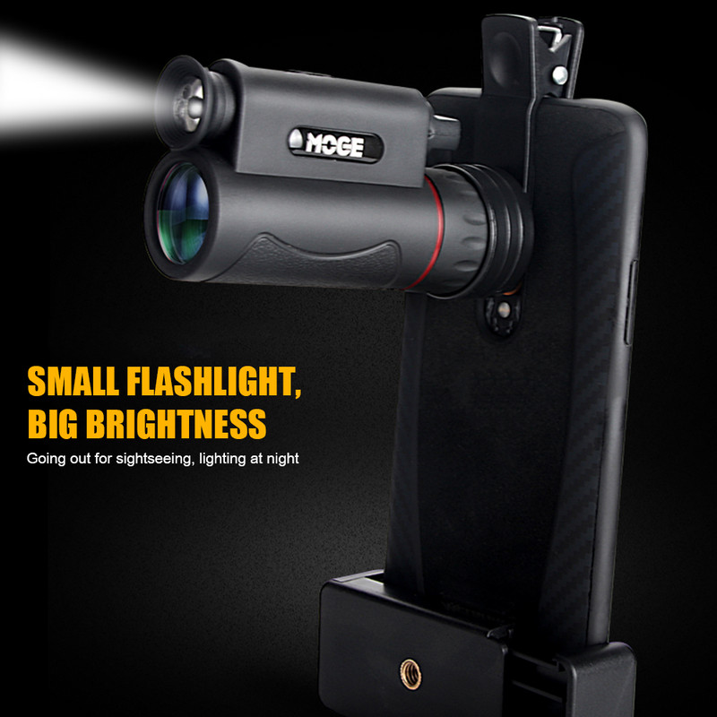 HD 30X25 cu lanternă, lunetă de buzunar monoculară cu laser, set de telescop cu vedere nocturnă în aer liber pentru camping, drumeții, vânătoare, vizitarea obiectivelor turistice