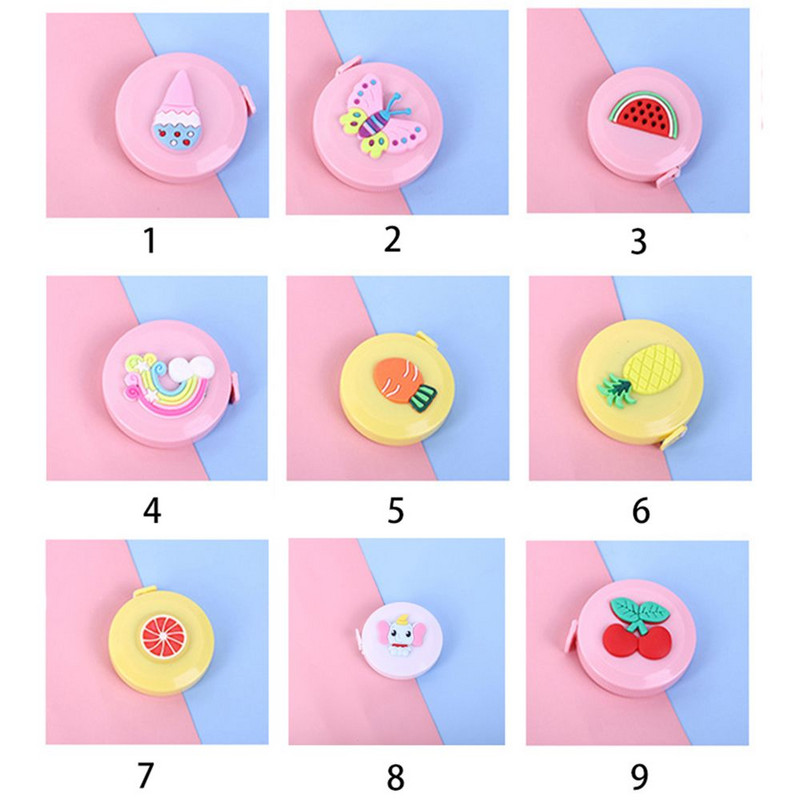 Μετρήσεις φορητές ταινίες κινουμένων σχεδίων Measure Mini Tape Measures Retractable Ruler Roll