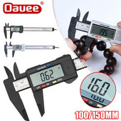 Etrier digital electronic 100/150mm Cadran din fibră de carbon Caliper Vernier Pahometru Micrometru digital Instrumente de măsurare