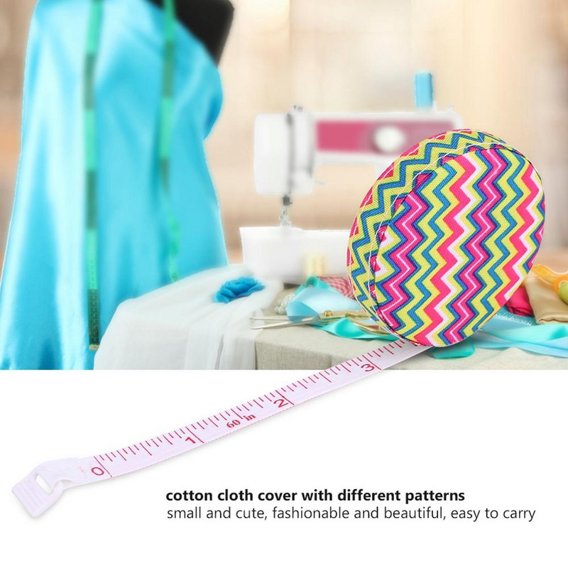 Bandă de măsurare pentru corp 150 cm/60 inch Bandă precisă pentru măsurarea fitnessului corporal Riglă retractabilă Bandă de măsurare moale Culoare opțională