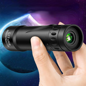 Monokulárny ďalekohľad s vysokým rozlíšením, vodotesný mini prenosný, nastaviteľný ohniskový bod pre pozorovanie vtákov, cestovanie a poľovníctvo