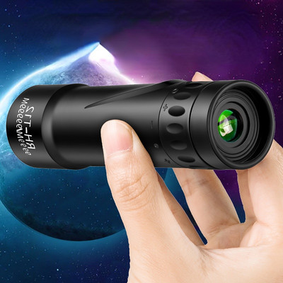 Monokulárny ďalekohľad s vysokým rozlíšením, vodotesný mini prenosný, nastaviteľný ohniskový bod pre pozorovanie vtákov, cestovanie a poľovníctvo