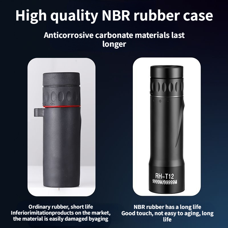 Monokulárny ďalekohľad s vysokým rozlíšením, vodotesný mini prenosný, nastaviteľný ohniskový bod pre pozorovanie vtákov, cestovanie a poľovníctvo