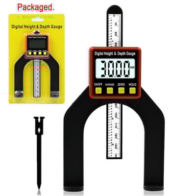 Digitálne hĺbkomery, LCD výškomery, posuvné meradlá s magnetickými nožičkami pre frézovacie stoly, meracie nástroje na obrábanie dreva