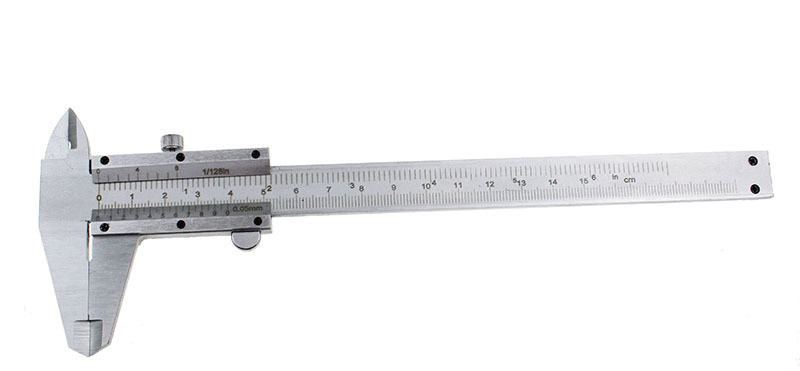 Vernier nihik 1/128 0,05 mm mikromeetri pidurisadulad 150 mm 0,02 mm liugmõõtur sees väljas sügavuse astme mõõtmise tööriist