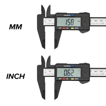 Ψηφιακό παχύμετρο 6 ιντσών LCD Ηλεκτρονικό παχύμετρο Vernier 0-150mm Gauge Pachometer Ψηφιακό μικρόμετρο Ψηφιακός χάρακας Εργαλεία μέτρησης
