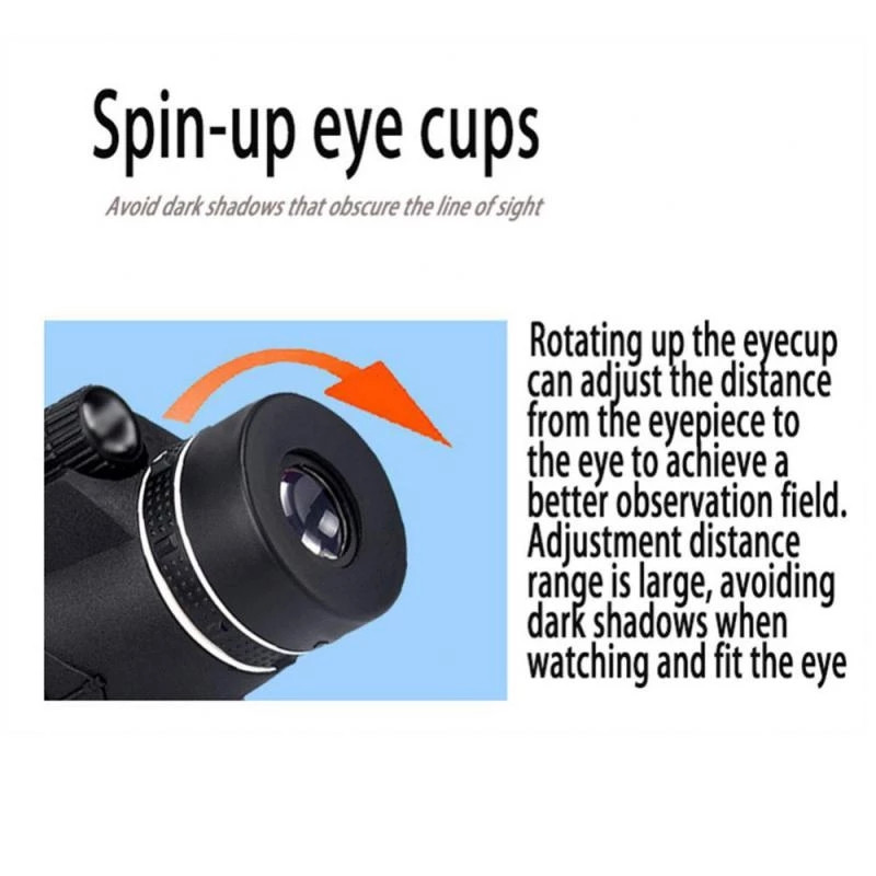 12 x 50 HD monokulārais teleskops 1000 M liela attāluma tālummaiņas teleskops BAK4 ar/bez statīva tālruņa klipu Medības āra kempings