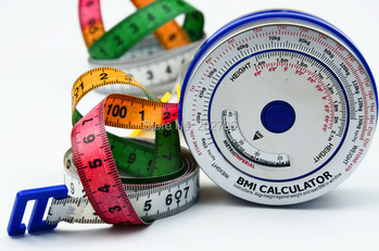 Ταινία μέτρησης BMI από αλουμίνιο υψηλής ποιότητας 0-150cm Ταινία μάζας σώματος αριθμομηχανή BMI