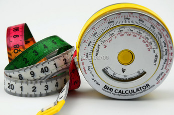 Ταινία μέτρησης BMI από αλουμίνιο υψηλής ποιότητας 0-150cm Ταινία μάζας σώματος αριθμομηχανή BMI