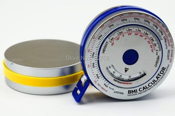 Висококачествена алуминиева 0-150 см ИТМ лента за измерване на ИТМ лента за тяло, ИТМ калкулатор, лента за телесна маса
