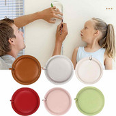 Dvojitá mini zaťahovacia mäkká páska s koženým puzdrom, flexibilné meracie pravítko na látku, veľkosť vrecka v páse