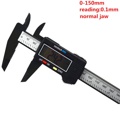 150mm 200mm 300mm 0.1mm șubler digital electronic Vernier fălică lung din plastic șubler digital micromete instrumente de măsurare DIY