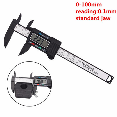 150mm 200mm 300mm 0.1mm șubler digital electronic Vernier fălică lung din plastic șubler digital micromete instrumente de măsurare DIY