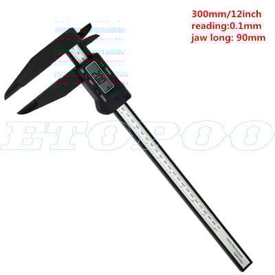 150mm 200mm 300mm 0.1mm șubler digital electronic Vernier fălică lung din plastic șubler digital micromete instrumente de măsurare DIY