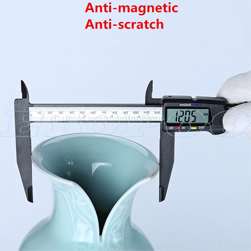 150mm 200mm 300mm 0.1mm șubler digital electronic Vernier fălică lung din plastic șubler digital micromete instrumente de măsurare DIY