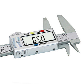 6-инчов дигитален дебеломер 0-150 мм LCD електронен дебеломер Уред за измерване на височина от въглеродни влакна инструменти за измерване на височина микрометър
