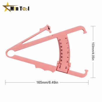 Body Fat Caliper Skin Analyzer Таблици за измерване Fitness Slim Keep Health Tester Монитор на телесните мазнини Измервател на себума Папка Измервателен инструмент