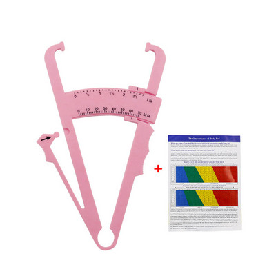 Body Fat Caliper Skin Analyzer Таблици за измерване Fitness Slim Keep Health Tester Монитор на телесните мазнини Измервател на себума Папка Измервателен инструмент