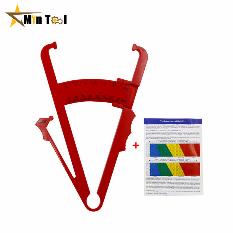 Caliper de grăsime corporală Analizor de piele Diagrame de măsurare Fitness Slim Keep Health Tester Monitor de grăsime corporală Instrument de măsurare a dosarului de sebum
