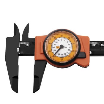 Нов 1PC циферблат Шублер Измервателни инструменти Пластмасов шублер с часовник Високопрецизен циферблат Индикатор 0-150MM
