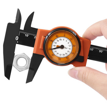 Εργαλεία μέτρησης μετρητή δαγκάνα καντράν 1 PC Πλαστική δαγκάνα βερνιέ με ρολόι Ένδειξη καντράν υψηλής ακρίβειας 0-150mm
