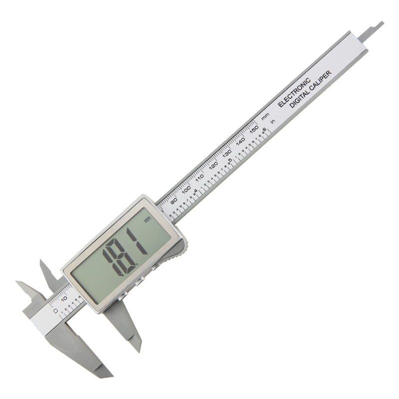 Șubler digital din plastic Fibră de carbon Șublere Vernier electronice metrice Instrumente de prelucrare a lemnului Instrumente de măsurare micrometru