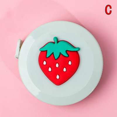 1,5 m prenosné zaťahovacie pravítko s mini zvieratami, ovocím a zeleninou, vzorom, detskou výškou, centimetrom a palcom na meranie tela