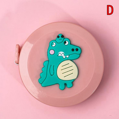 1,5 m prenosné zaťahovacie pravítko s mini zvieratami, ovocím a zeleninou, vzorom, detskou výškou, centimetrom a palcom na meranie tela