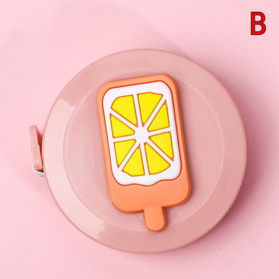 1,5 m prenosné zaťahovacie pravítko s mini zvieratami, ovocím a zeleninou, vzorom, detskou výškou, centimetrom a palcom na meranie tela