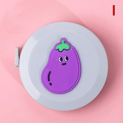 1,5 m prenosné zaťahovacie pravítko s mini zvieratami, ovocím a zeleninou, vzorom, detskou výškou, centimetrom a palcom na meranie tela