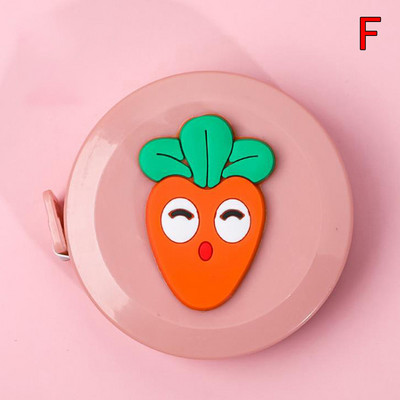 1,5 m prenosné zaťahovacie pravítko s mini zvieratami, ovocím a zeleninou, vzorom, detskou výškou, centimetrom a palcom na meranie tela