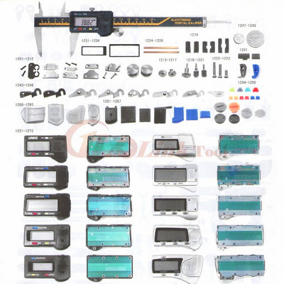 Pribor digitalna čeljust. Vernier kaliper chip poklopac baterije zaslon elektronički zaslon poklopac baterije