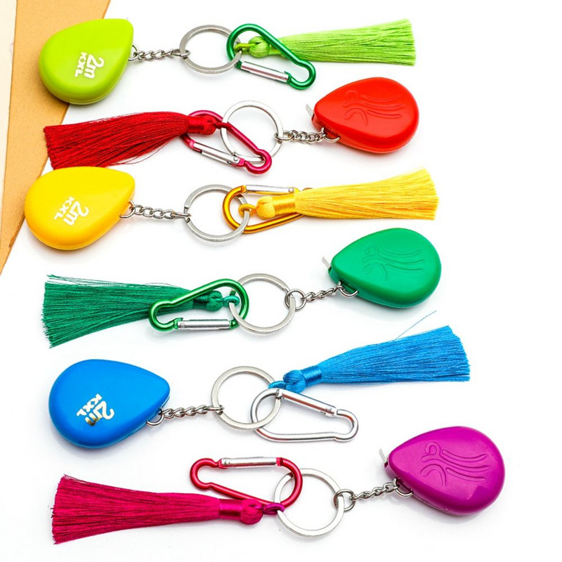 Mini 2M matavimo įrankiai nerūdijančio plieno ištraukiama metrinė liniuotė Matavimo juosta statybinė medienos matavimo įrankiai