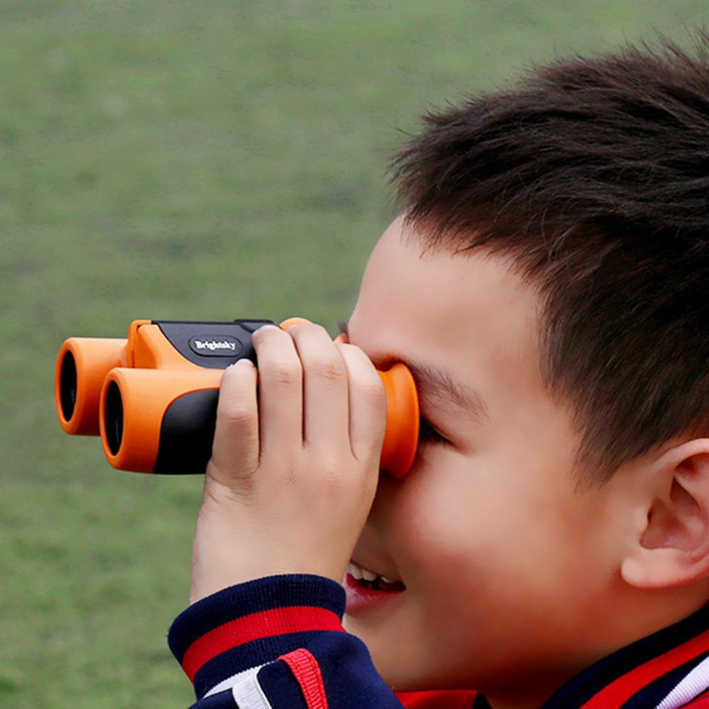 8x bērnu binokļi kognitīvās spējas pret slīdēšanu mazs satvēriens augstas izšķirtspējas mazs teleskops rotaļlieta bērniem izglītojoša