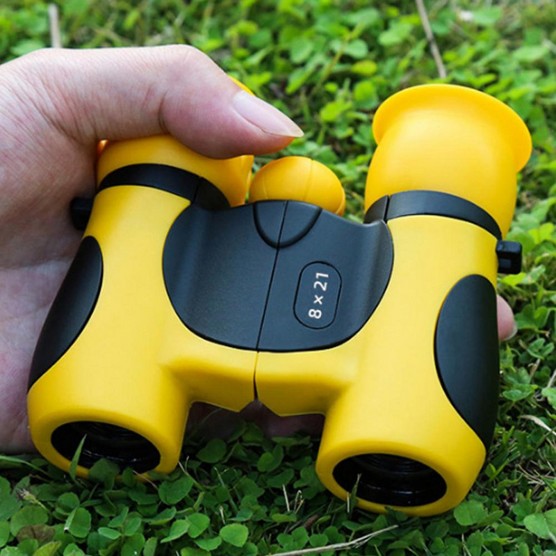 8x bērnu binokļi kognitīvās spējas pret slīdēšanu mazs satvēriens augstas izšķirtspējas mazs teleskops rotaļlieta bērniem izglītojoša