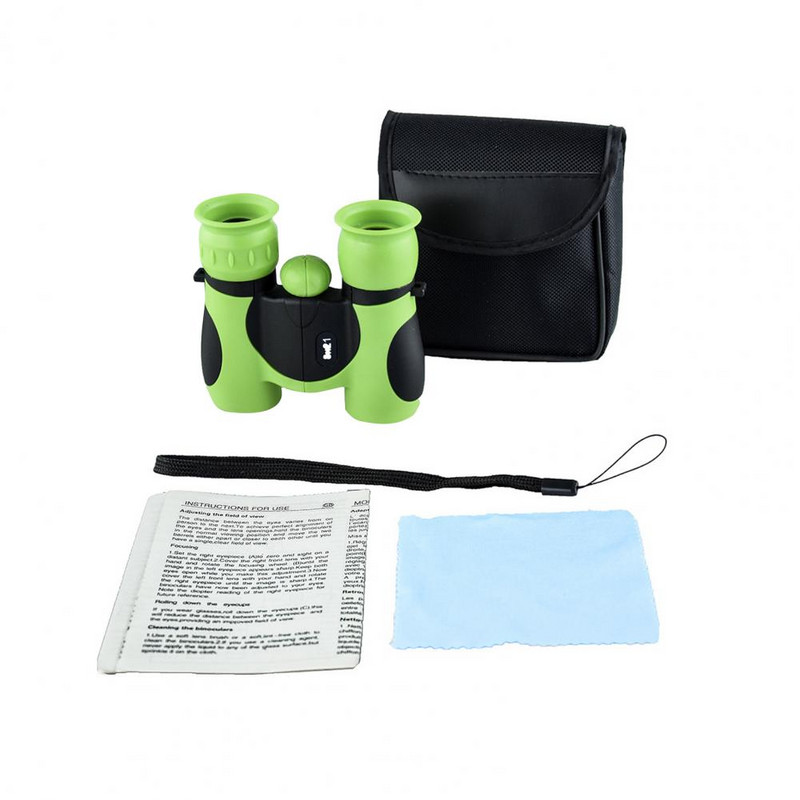 8x bērnu binokļi kognitīvās spējas pret slīdēšanu mazs satvēriens augstas izšķirtspējas mazs teleskops rotaļlieta bērniem izglītojoša